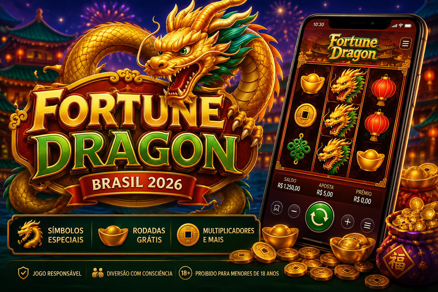 Fortune Dragon Brasil 2026: Guia Completo, Características e Como Funciona